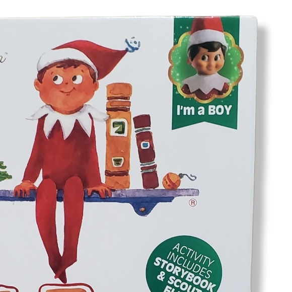 The Elf on the Shelf A Christmas Tradition Book & Blue-Eyed Boy Scout Elf - Picture 3 of 14